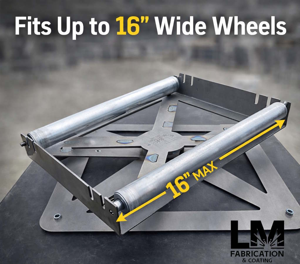 🔥 Sandblast Wheel Roller – 360° Rotating Wheel Spinner