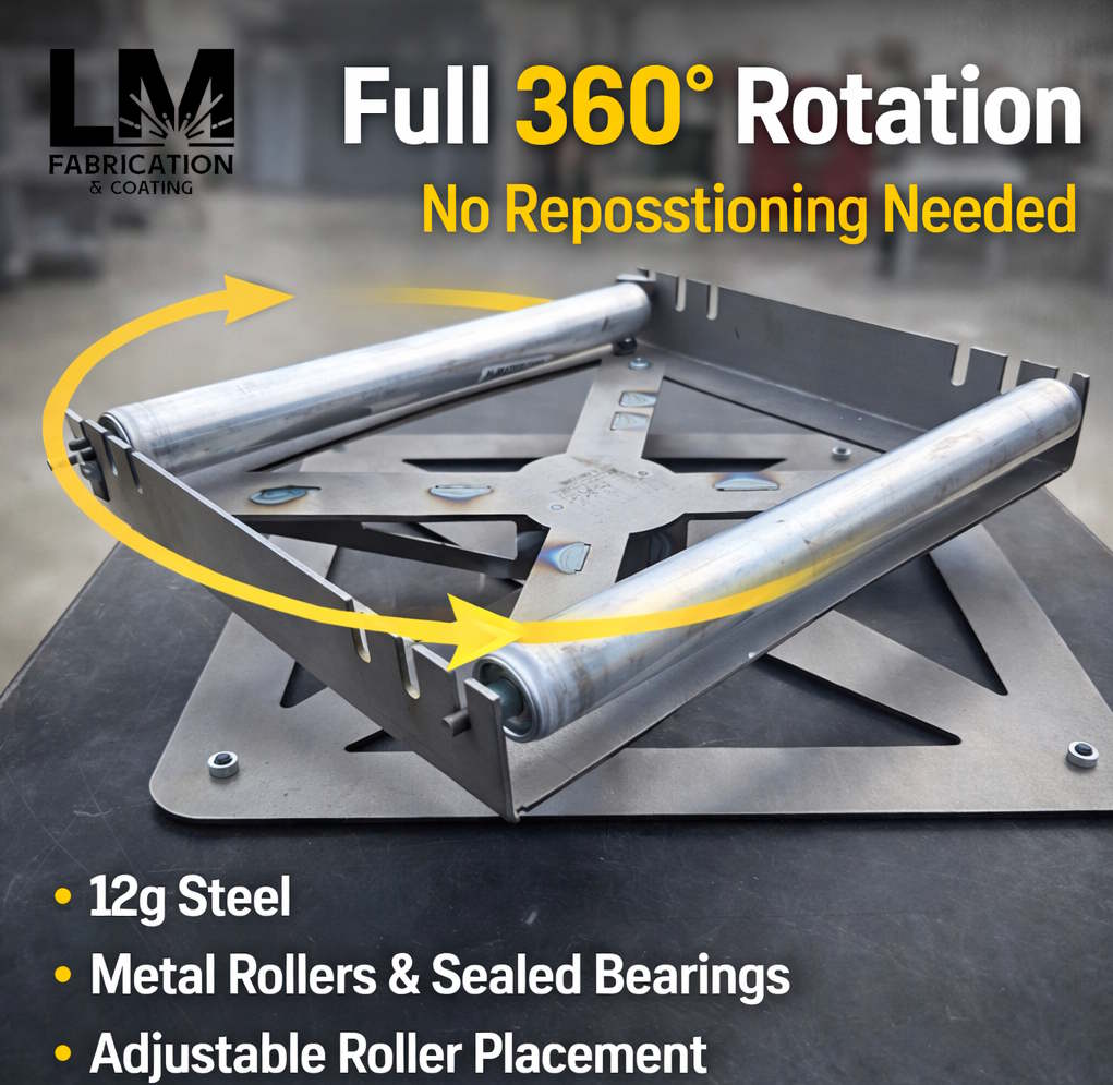 🔥 Sandblast Wheel Roller – 360° Rotating Wheel Spinner