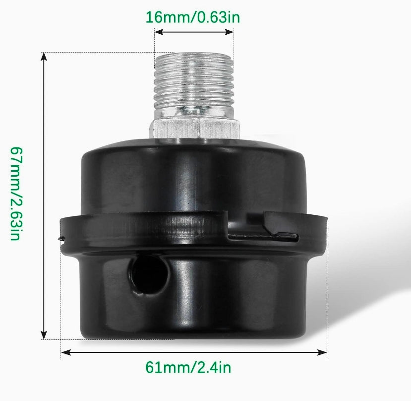 Pneumatic double filter vacuum