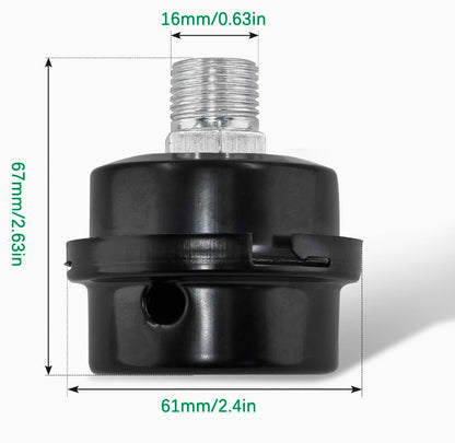 Pneumatic double filter vacuum